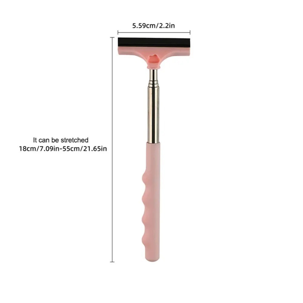 Portable Mini Telescopic Car Rearview Mirror Wiper Glass Cleaning Squeegee gallery