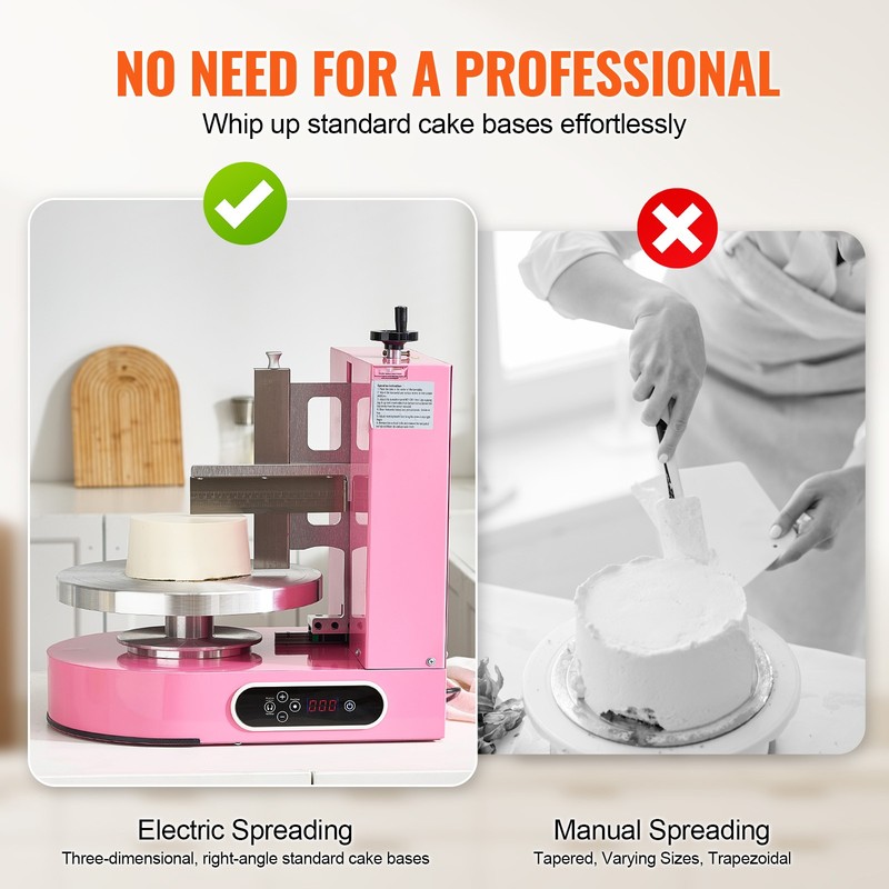 4-12" Cake Cream Decorating Machine Cake Spreading Frosting Smearing Machine gallery