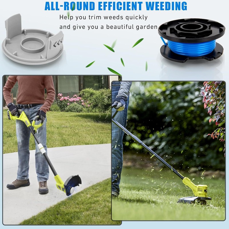 6-Pack For Hart Line Spools With 1* Cap 0.065" Auto Feed String Trimmer 20V 40V gallery