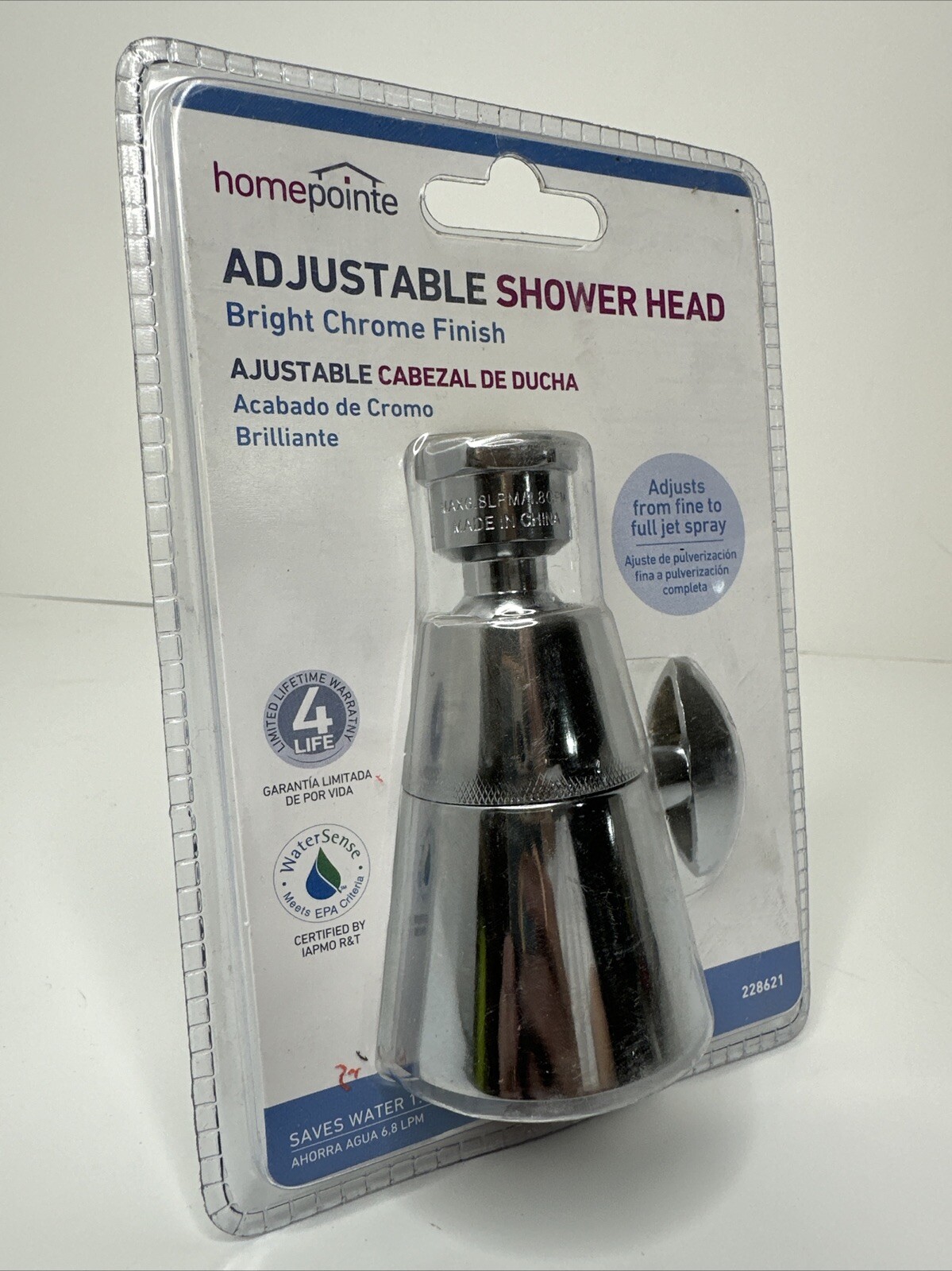 Homepointe Adjustable Shower Head In Bright Chrome 228621 Ships Fast gallery