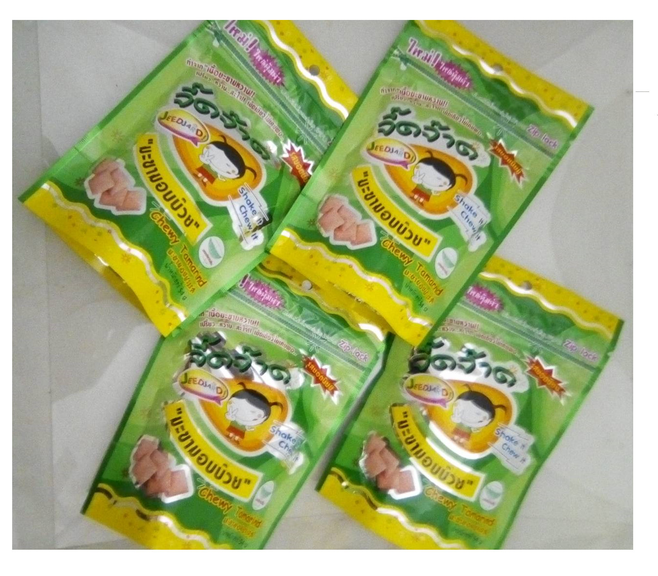 4pcsx54g Tamarind chewy fruit candy plum, Healthy, Diet, Halal, Stack Food gallery