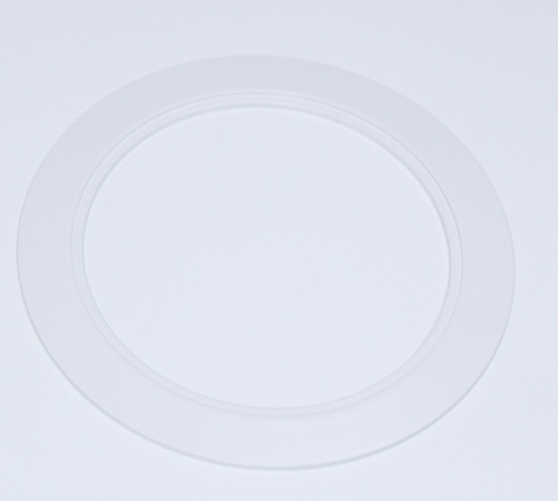 Plastic White Light Trim Ring Recessed Can 6" Inch Oversized Lighting Fixture gallery