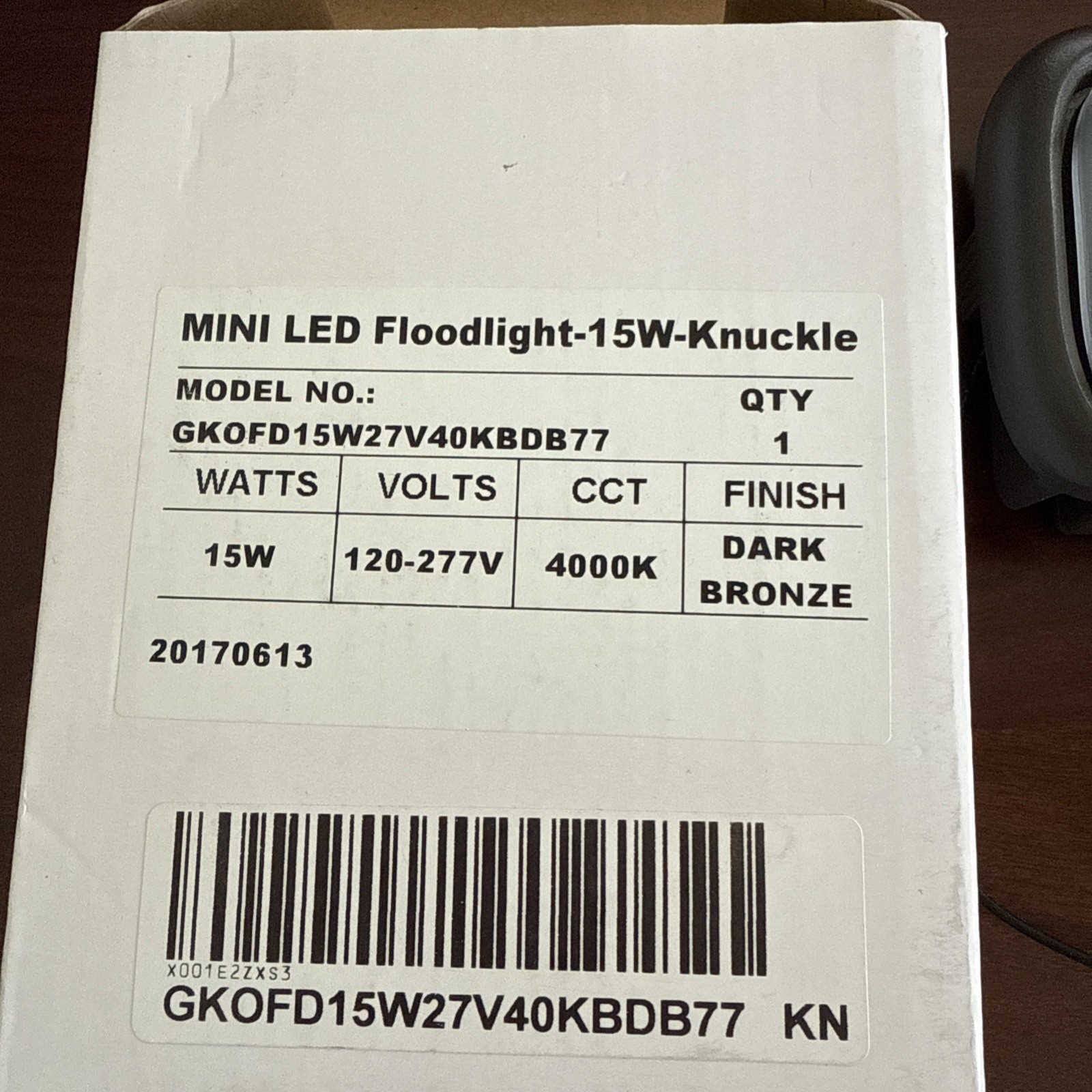 15W Outdoor Mini LED Flood Security Light, Waterproof, 1500 Lumens, 4000K - NEW gallery