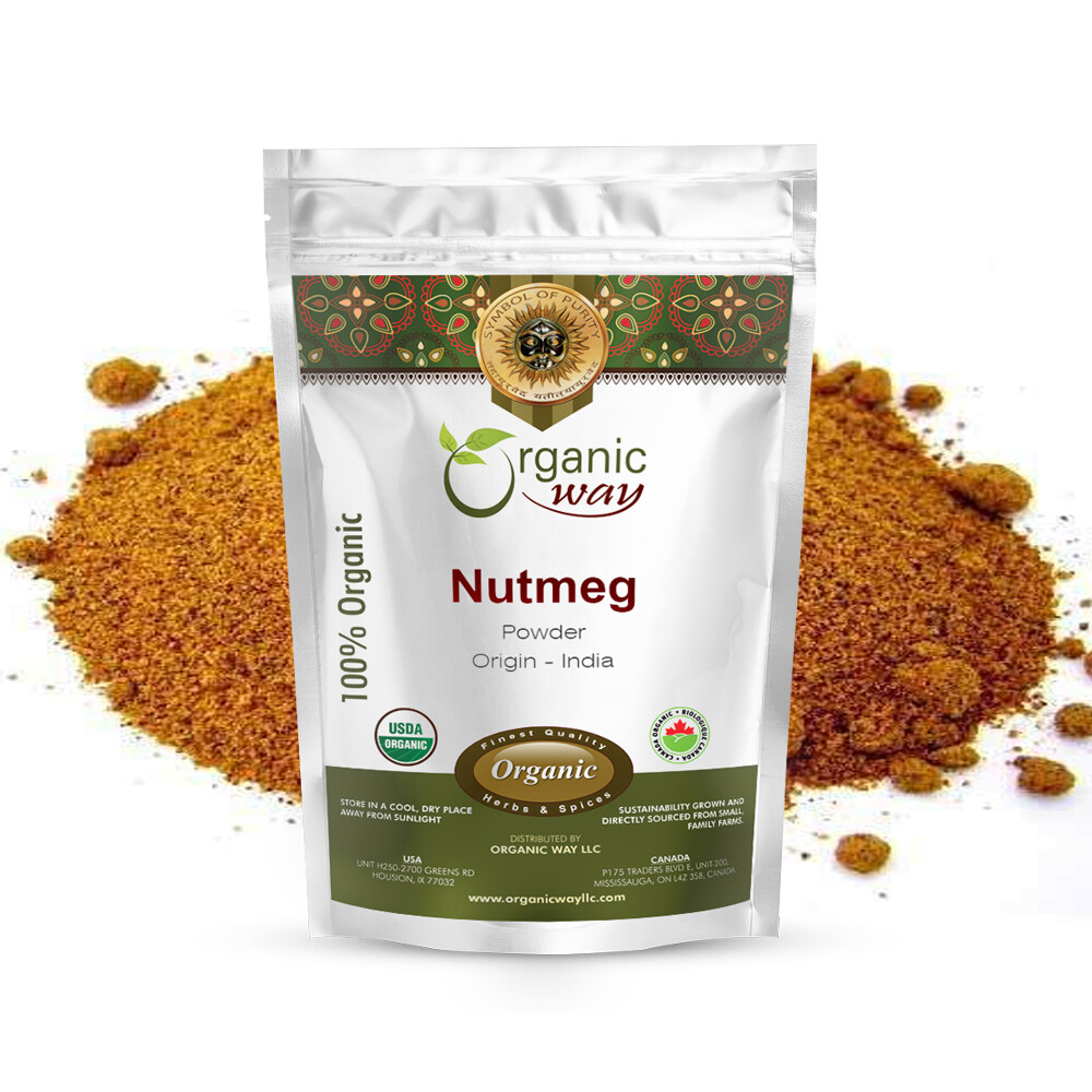 Organic Way Ground Nutmeg Powder - Organic, Kosher & USDA Certified gallery