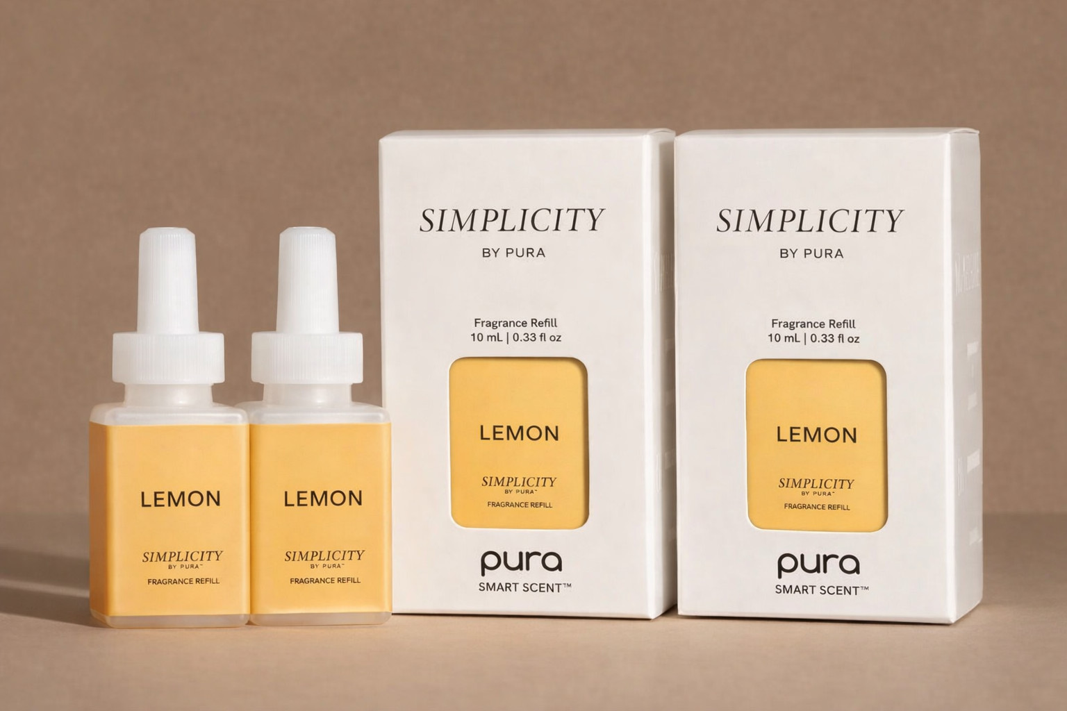 Simplicity Lemon Fragrance Refill, 10mL | Powered By Pura | 2 Count gallery