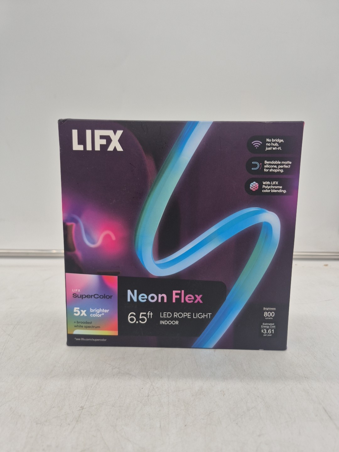 LIFX Neon Flex 800LM 6.5ft Indoor LED Rope Light LFXNEON6.5 gallery