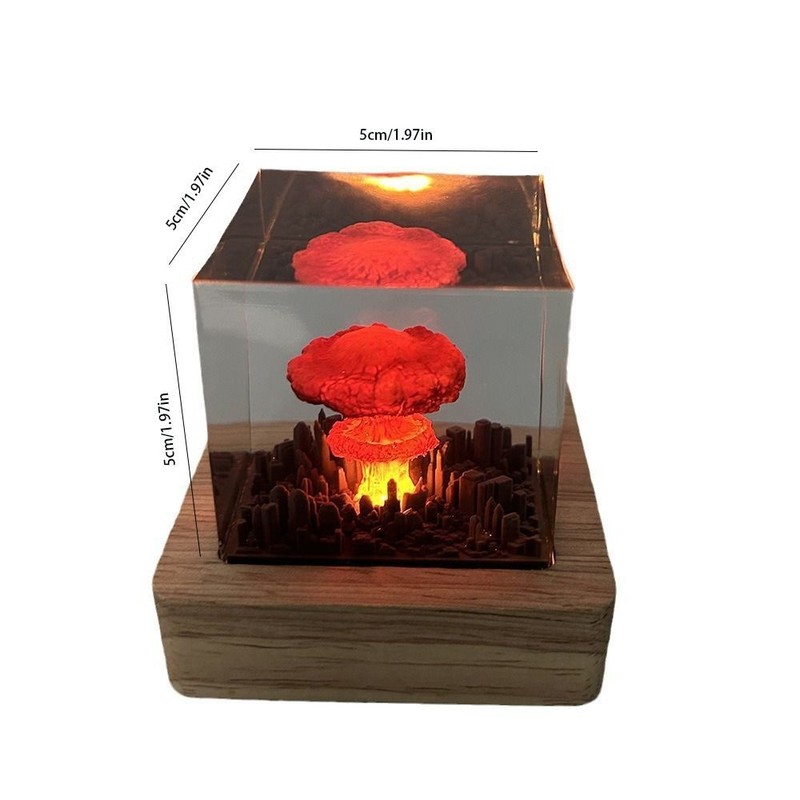 Nuclear Explosion Bomb Mushroom Cloud Lamp USB 3D Night Lights Rechargeable gallery