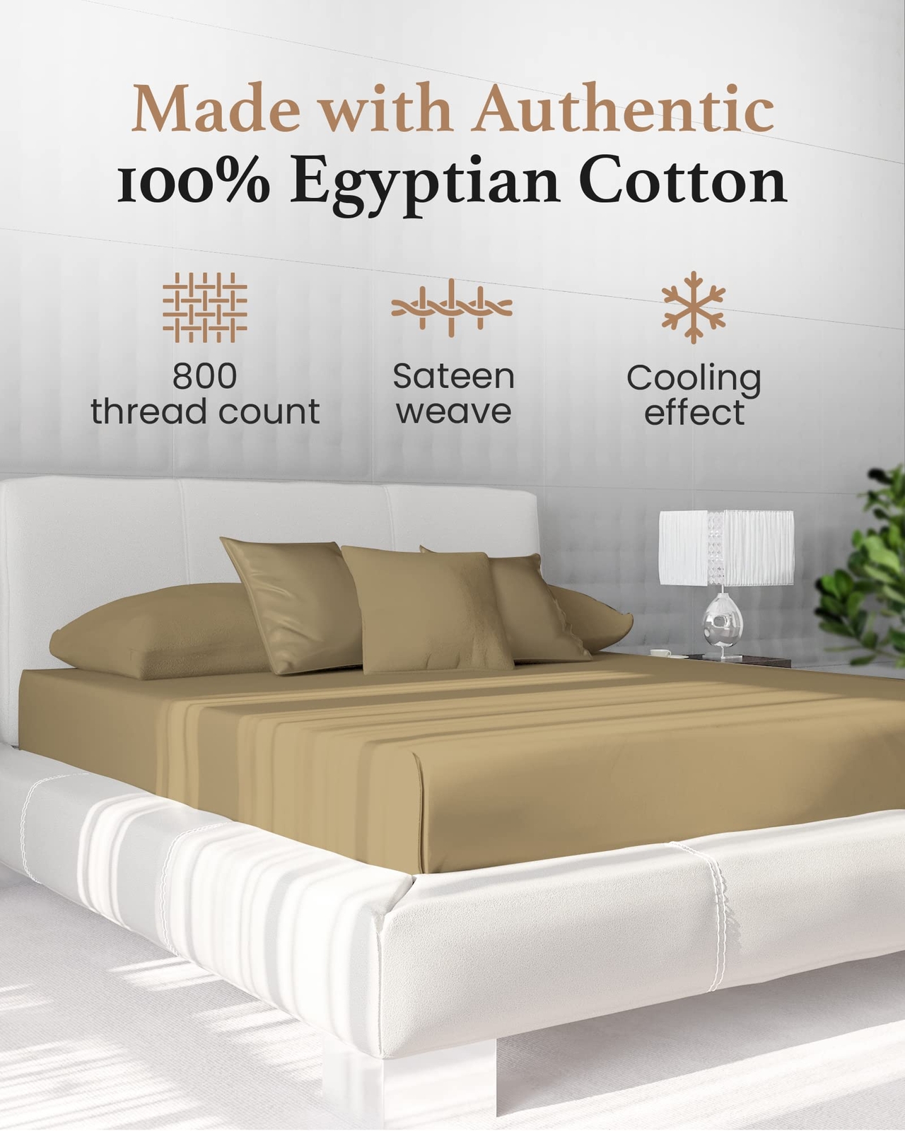 XL Twin Fitted Sheet Only - 800 TC Extra Long Fitted Twin Sheet 100% Egyptian... gallery
