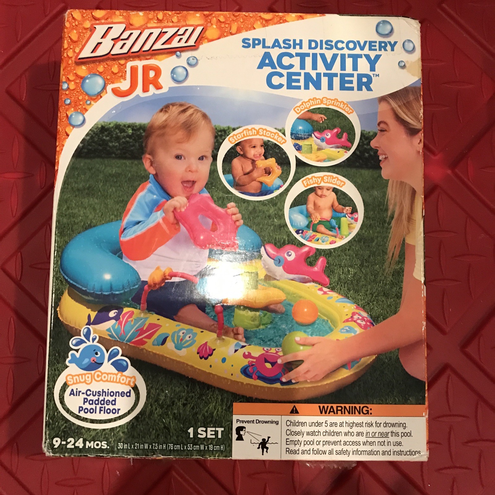 BANZAI Jr. Splash Discovery Activity Center Water Play Set 9-24 Months gallery