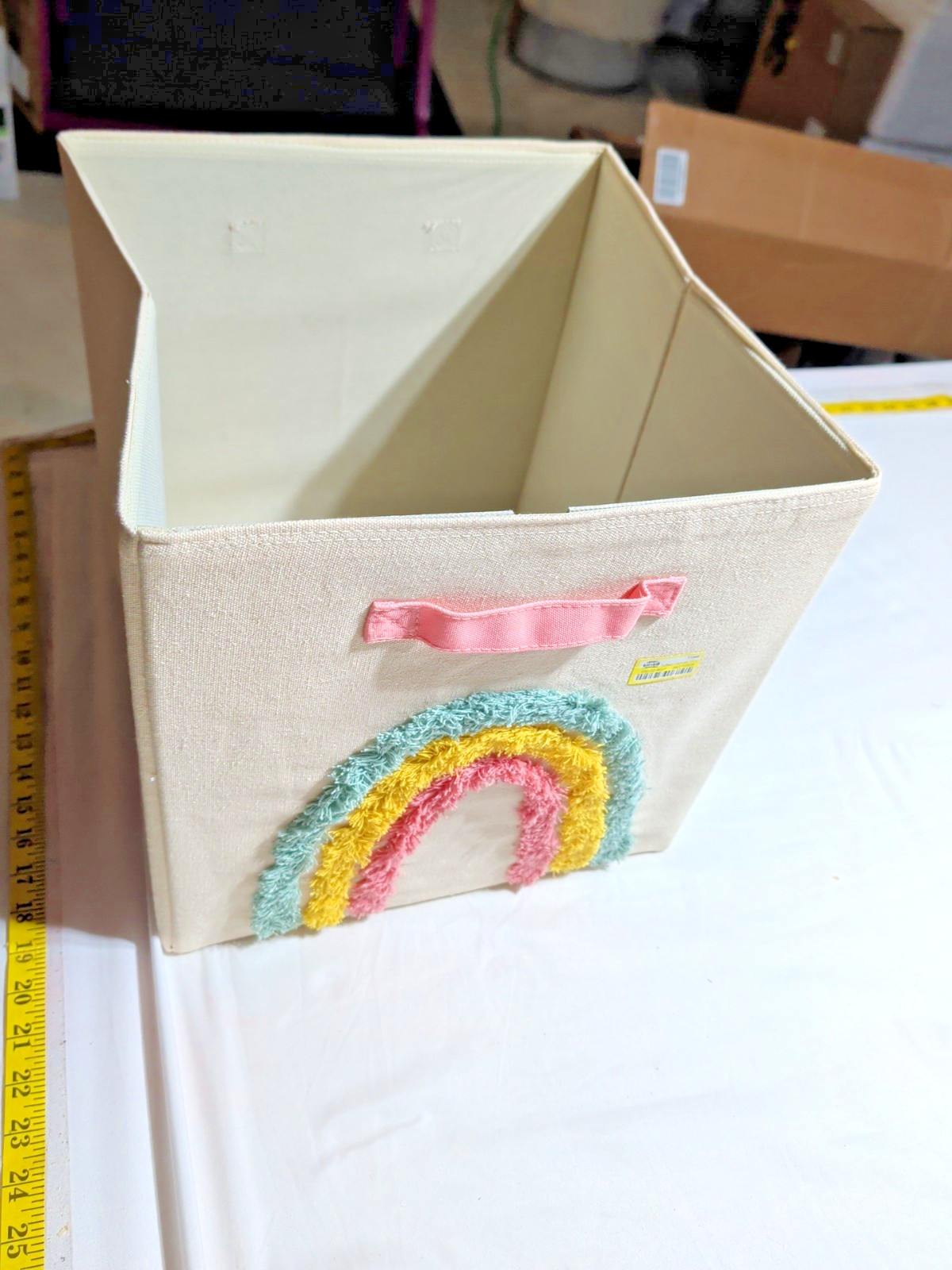 Rainbow Storage Container 13 Inch Sides Square Sturdy Free Shipping!!! gallery
