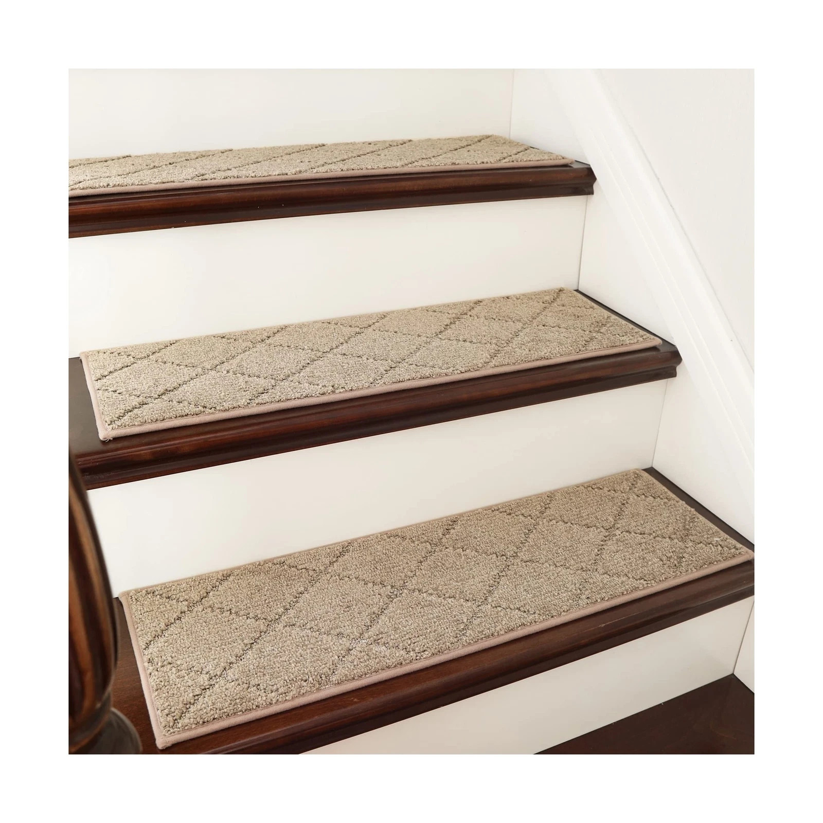 Edging Stair Treads Non-Slip Carpet Mat 28inX9in Indoor Stair Run... gallery