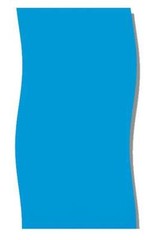 Swimline LI184820 18′ Solid Blue Round Above Ground Swimming Pool Overlap Liner