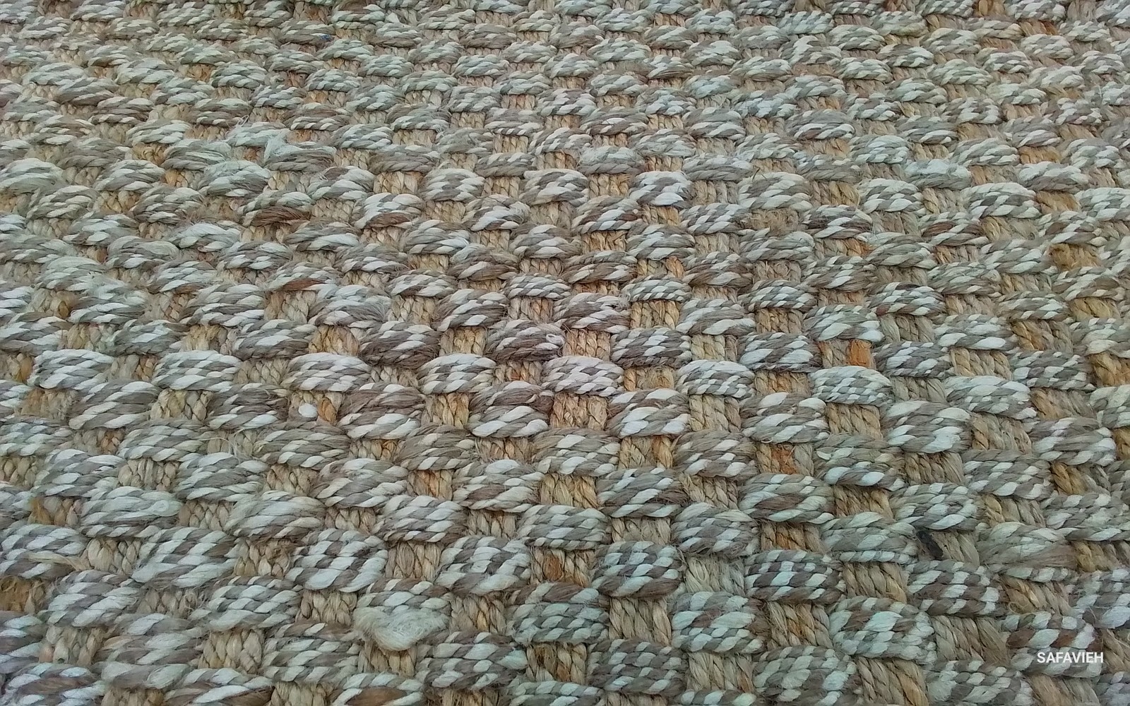 NATURAL/GREY 6'-0" x 6'-0" Broken Thread Rug Reduced Price 1172799853 NF868B-6SQ gallery