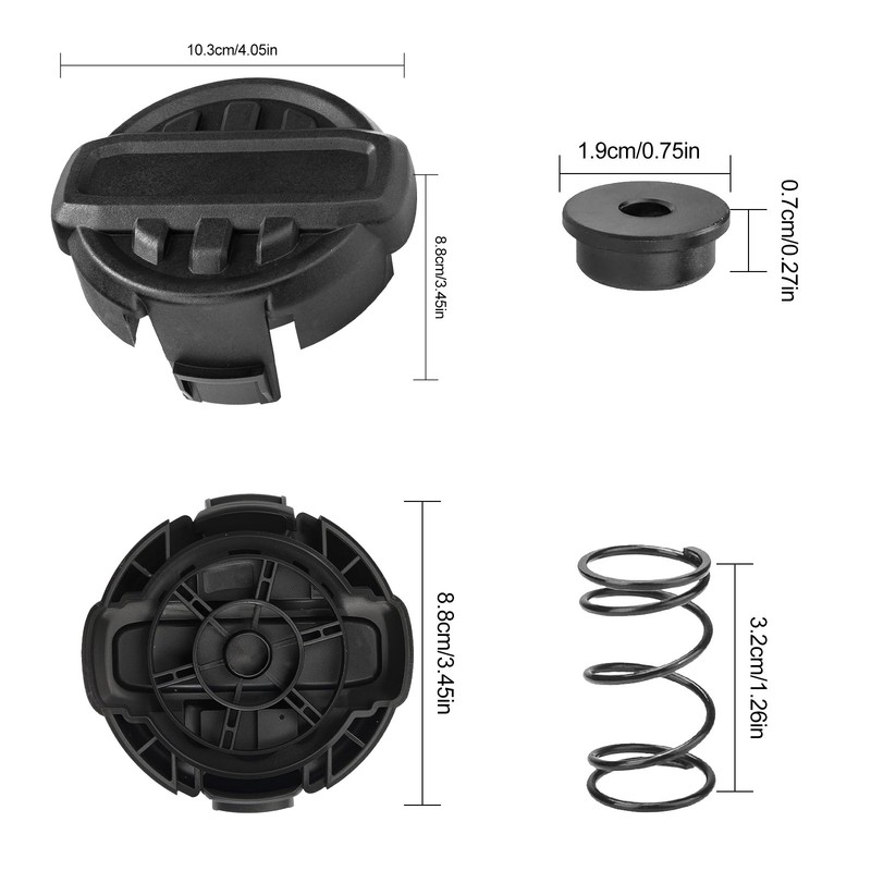 2PCS Head Cap Cover Replacement for Dewalt Quickfeed String Trimmer DCST972X1 US gallery
