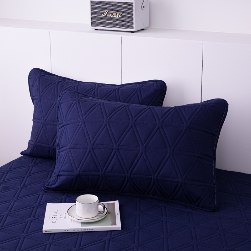 100% Polyester Solid Pillow Cases Hidden Zipper Pillow Cover Standard 2 Pack