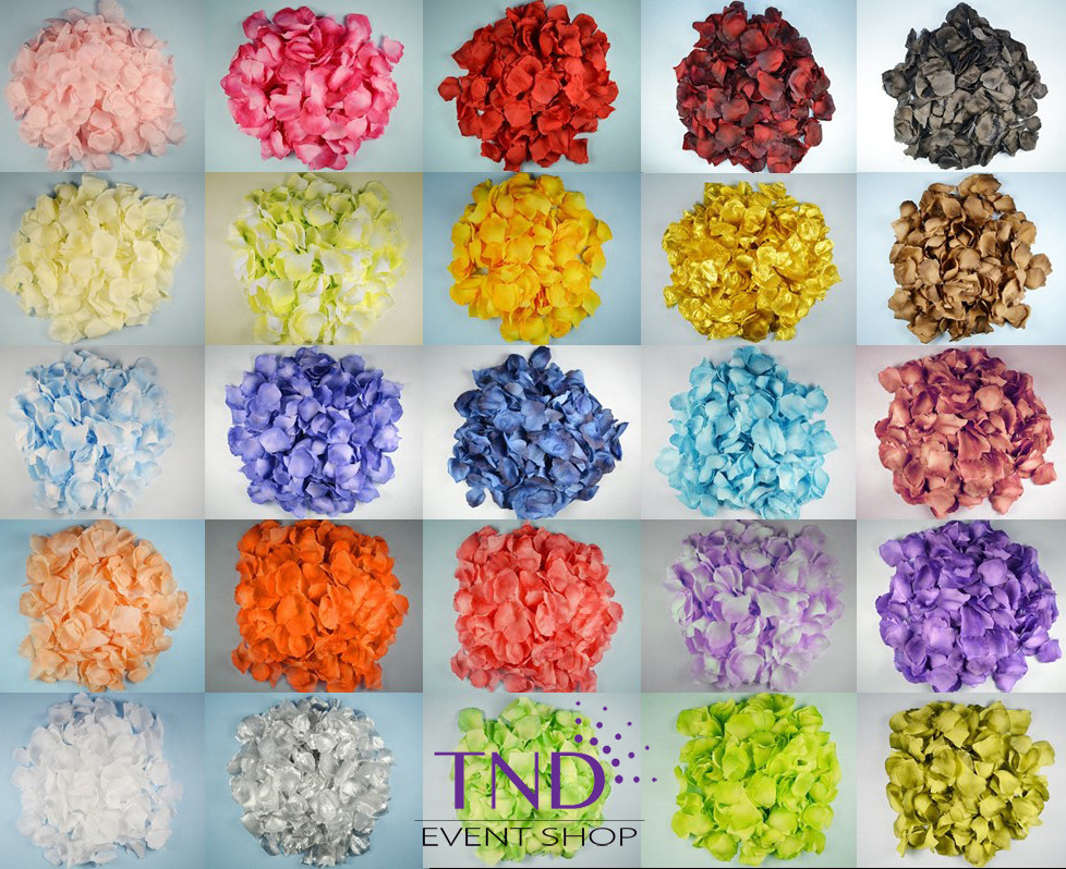 600 PCS FLOWER ROSE PETALS WEDDING PARTY TABLE DECORATION FLORAL CONFETTI gallery