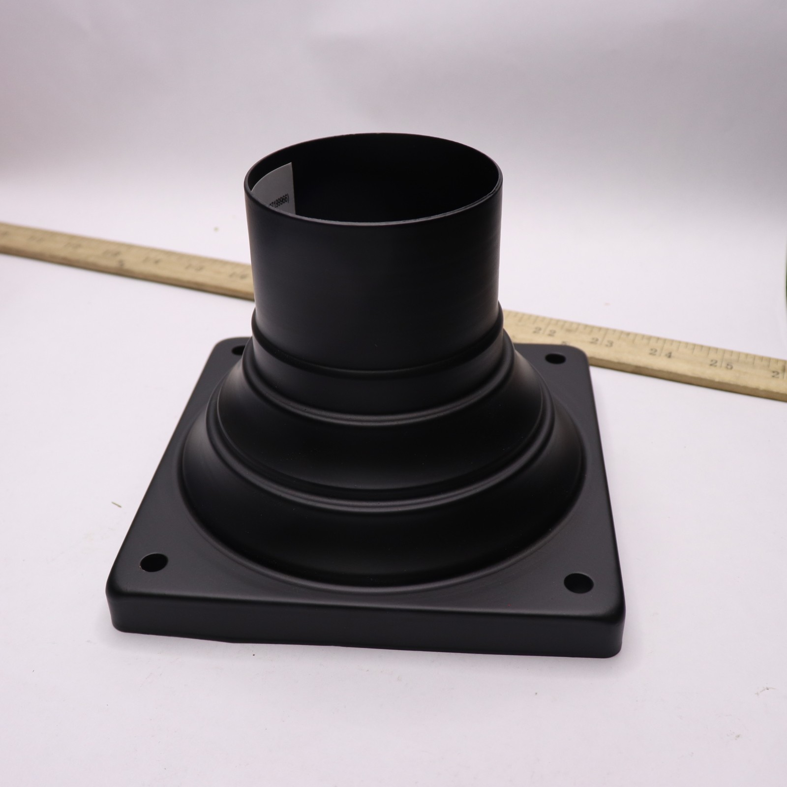 Square Pier Mount Base Black 6" 1007199966 for Outdoor Post Light Fixtures gallery