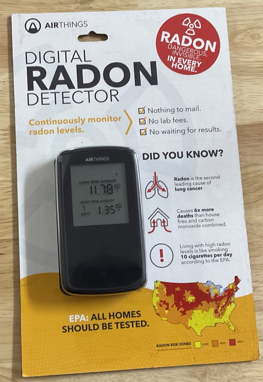 New Airthing Digital Radon Detector Continuous Radon Monitoring for Your Home gallery
