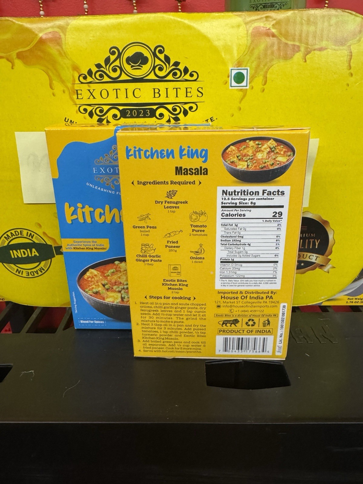 Pure Kitchen King Masala Powder By Exotic Bites 100gm, 3.5 Ounce | Pack Of 2 gallery