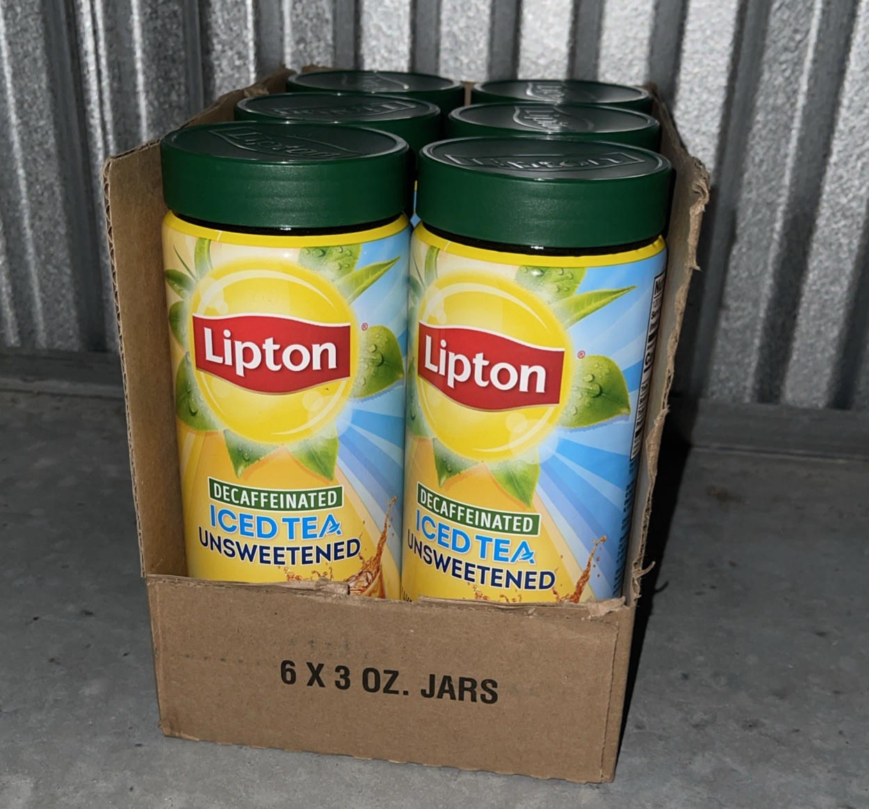 6 Lipton Instant Iced Tea Unsweetened Decaffeinated Makes 30 Quarts each SEALED gallery