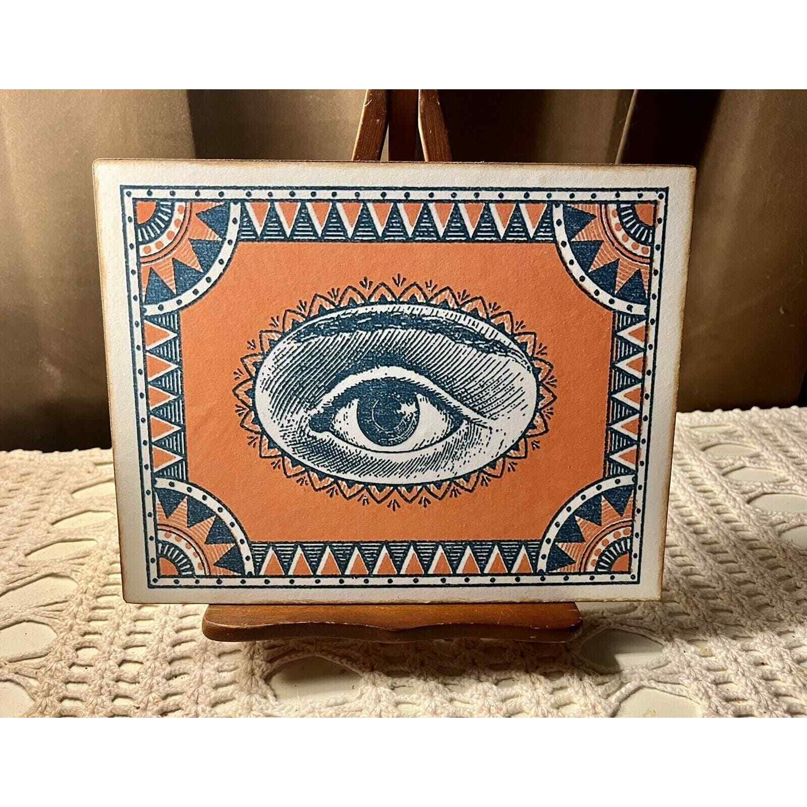 All Seeing Eye, Art Deco, Mystical, Evil Eye, Handcrafted Plaque / Sign gallery