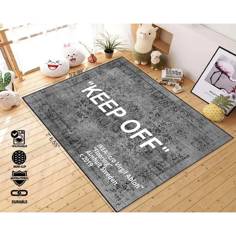 Keep Off, Cool Rug, Off White, Keep Off, Keep Off Rug, Hypeast Rug, Fashion Rug gallery