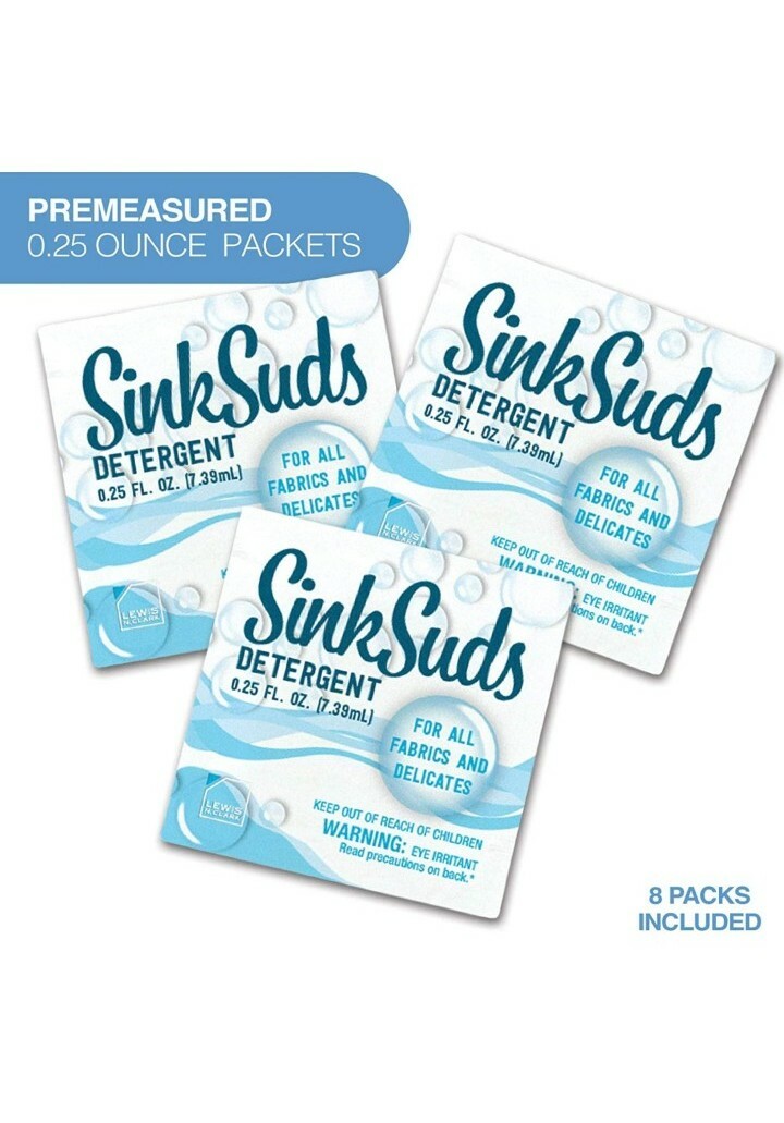 8Pk- SinkSuds Laundry Detergent | Travel Size Liquid Soap | TSA Compliant gallery
