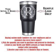 ENGRAVED Custom Personalized Your Name/Logo 30oz Water Coffee Mug Tumbler Gift