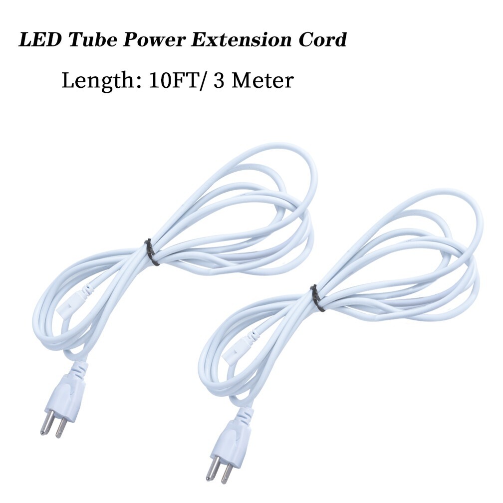 2 PACK 10FT POWER CABLE no Switch T8 T5 Integrated LED Tube Light Replacement gallery