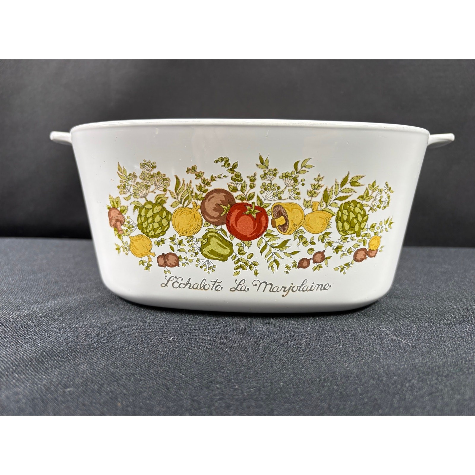 Vintage Corning Ware Casserole Dish Pyrex Lid The Spice of Life 3 Quart A-3-B gallery