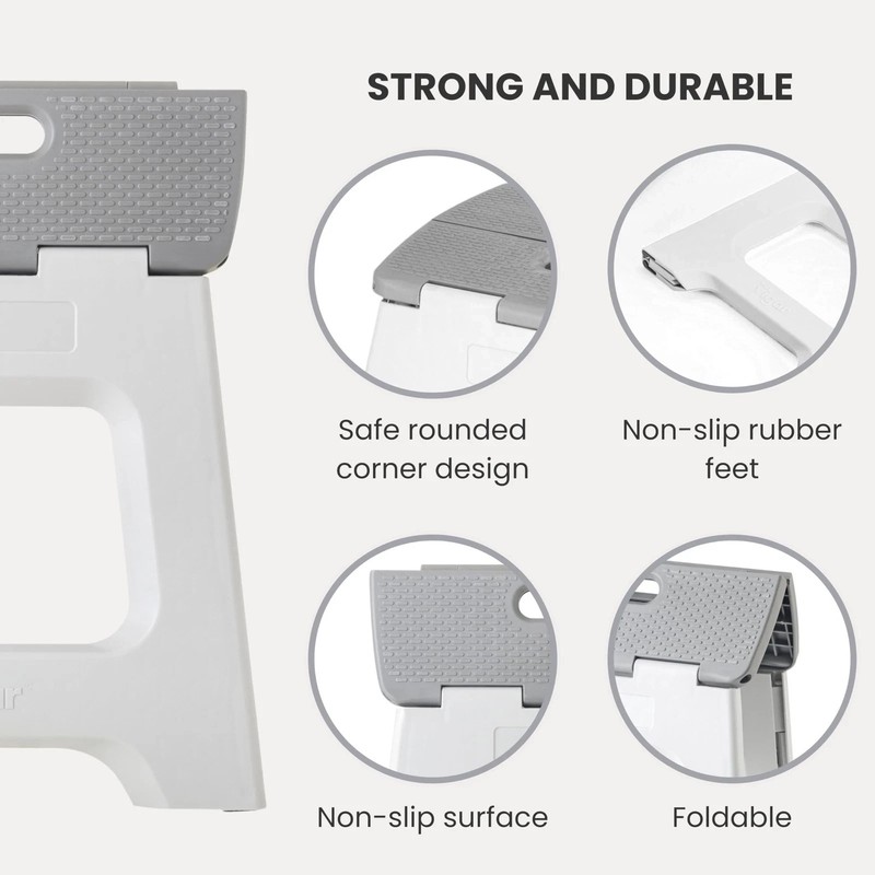 Vigar Compact Step Stool Foldable 12-1/2-inch Step Stools for Adults gallery