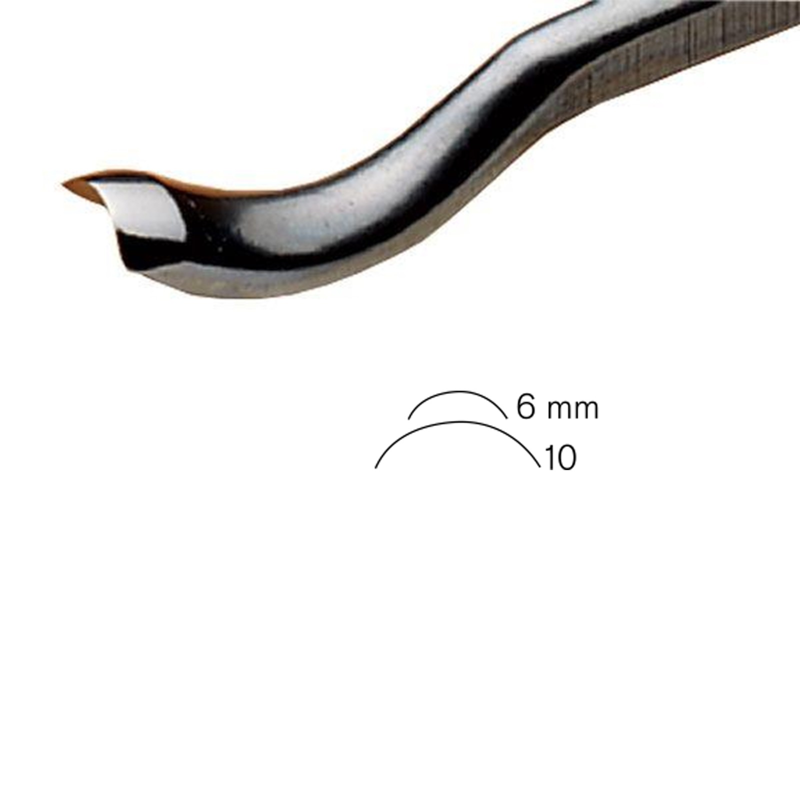 PFEIL "Swiss Made" 6mm # 28 Sweep Back Bent Gouge gallery