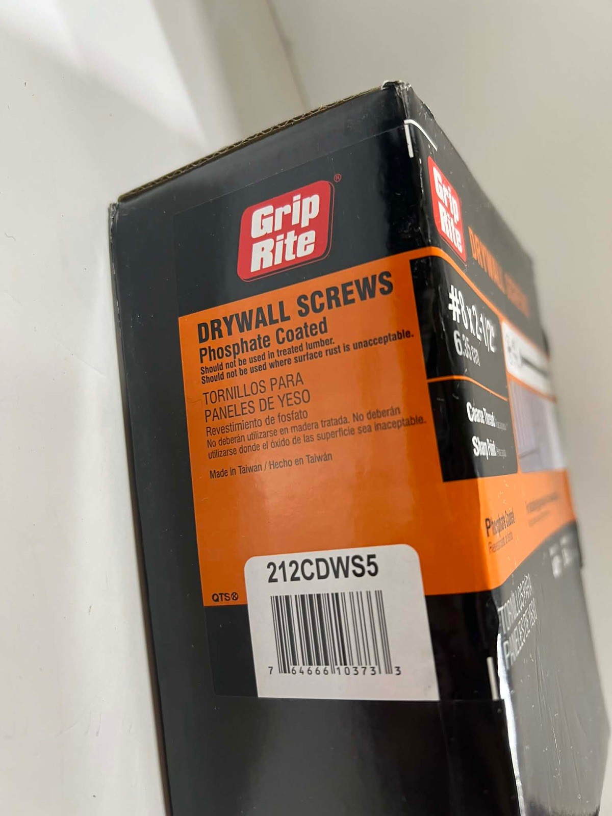 [5 Pounds-440 Screws]GRIP-RITE Drywall Screws #8 x 2 1/2” Philips Coarse Thread gallery