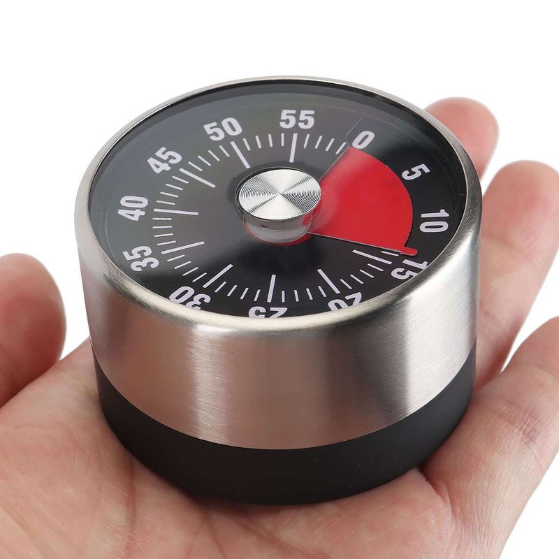 Mechanical Kitchen Timer 60min Countdown Cooking Reminder Visual Magnetic Alarm gallery