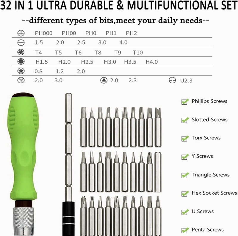 32 in 1 Precision Screwdriver Set Mini Magnetic Screwdriver Set Maintenance Tool gallery