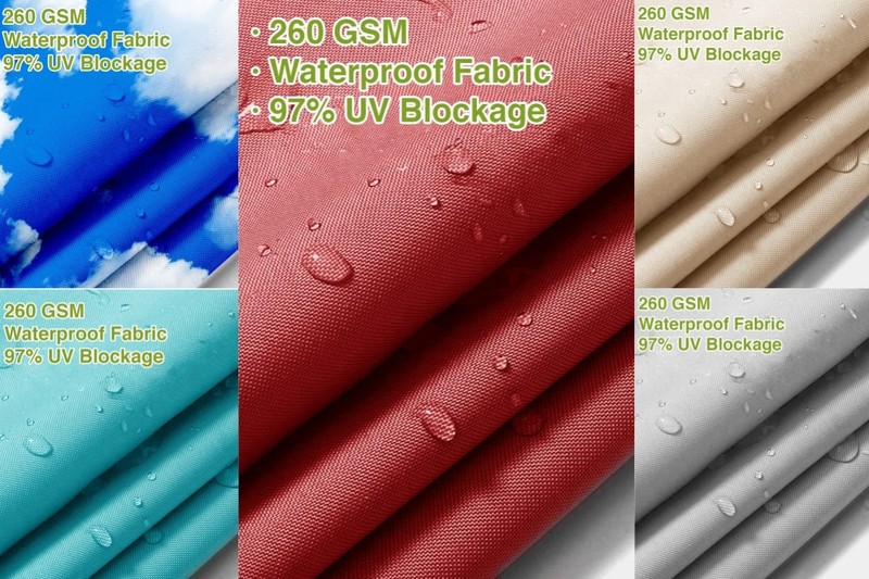 12 FT Rectangle Straight Edge Waterproof Sun Shade Sail Garden Yard Deck Outdoor gallery