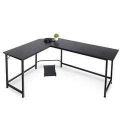 L-Shaped 66″Computer Desk Corner Gaming Desk PC Laptop Study Table Workstation