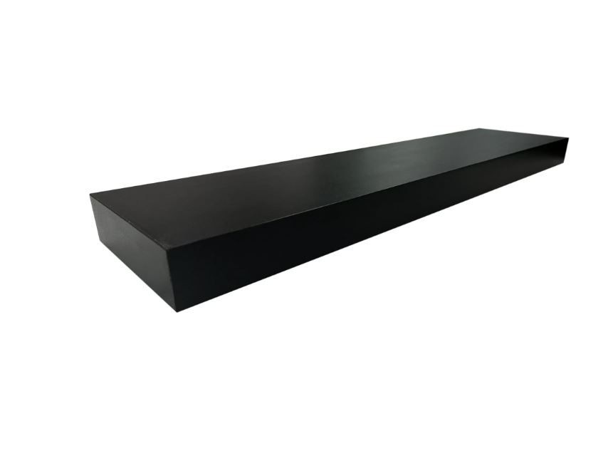 Mainstays Black 18" Wood Floating Shelf gallery