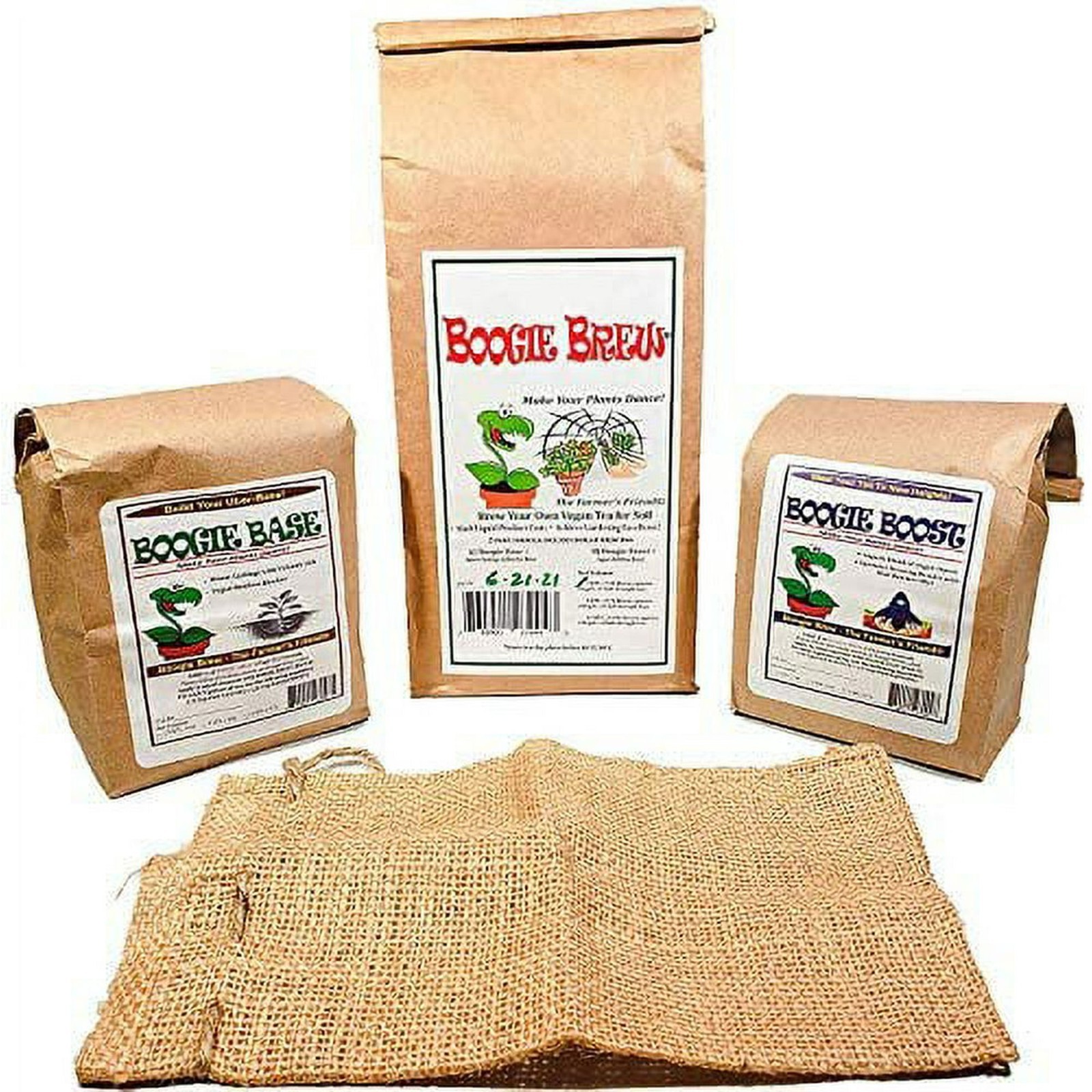 Boogie Brew Pro Compost Tea 3 lb + FREE 1 lb Insect Frass–Organic Plant Booster gallery