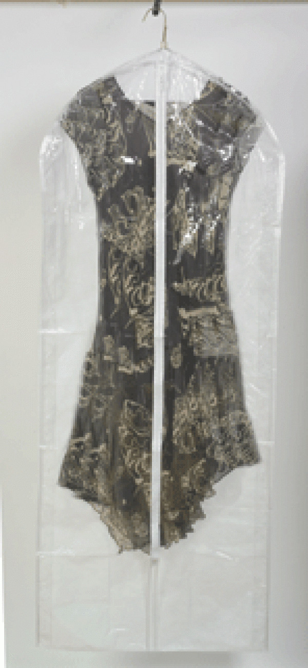 Clear Vinyl Quality Breathable Garment Dress Bag w/ Zipper 60"(L)x24"(W)x3"(D) gallery