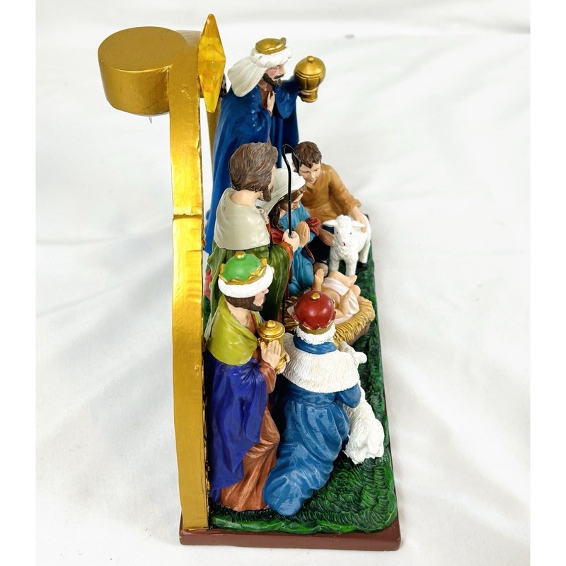 LED Lighted Arch Christmas Nativity Scene Table Centerpiece Statue Decoration gallery