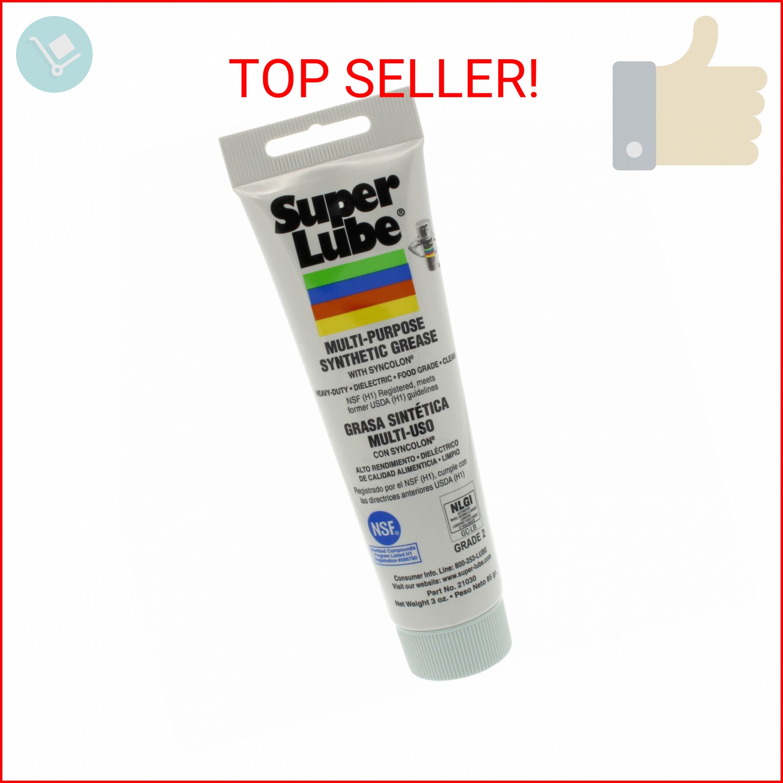 Super Lube Multi-Purpose Synthetic Grease w/ Syncolon - High Temperature, Water gallery