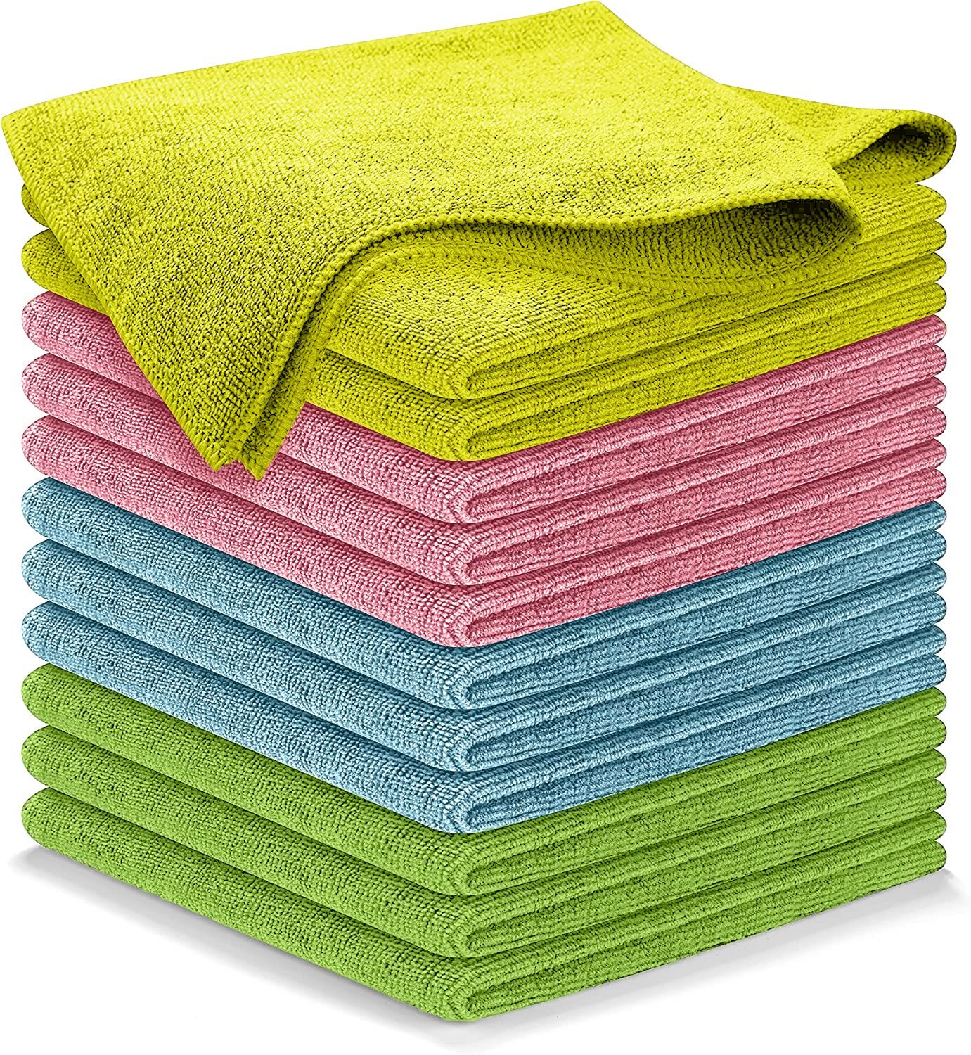Microfiber Cleaning Cloth ,12Pcs 12.5x12.5 inch High Performance-Ultra Absorbent gallery