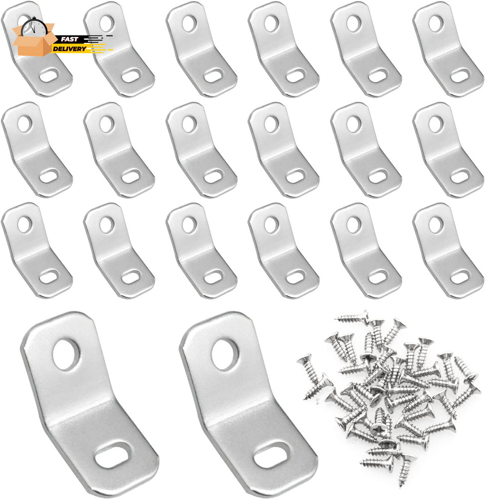 135 Degree Corner Brackets 20PCS 135 Degree Zinc Electro-Plate Finish A
