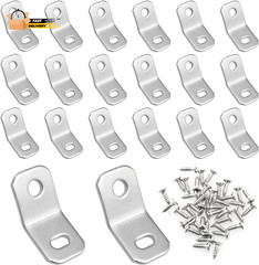 135 Degree Corner Brackets 20PCS 135 Degree Zinc Electro-Plate Finish A