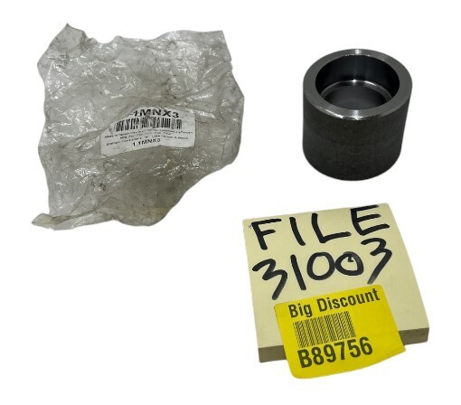 GRAINGER APPROVED Weld Socket Coupling 1MNX3 Forged Steel, 1 1/4 in, gallery
