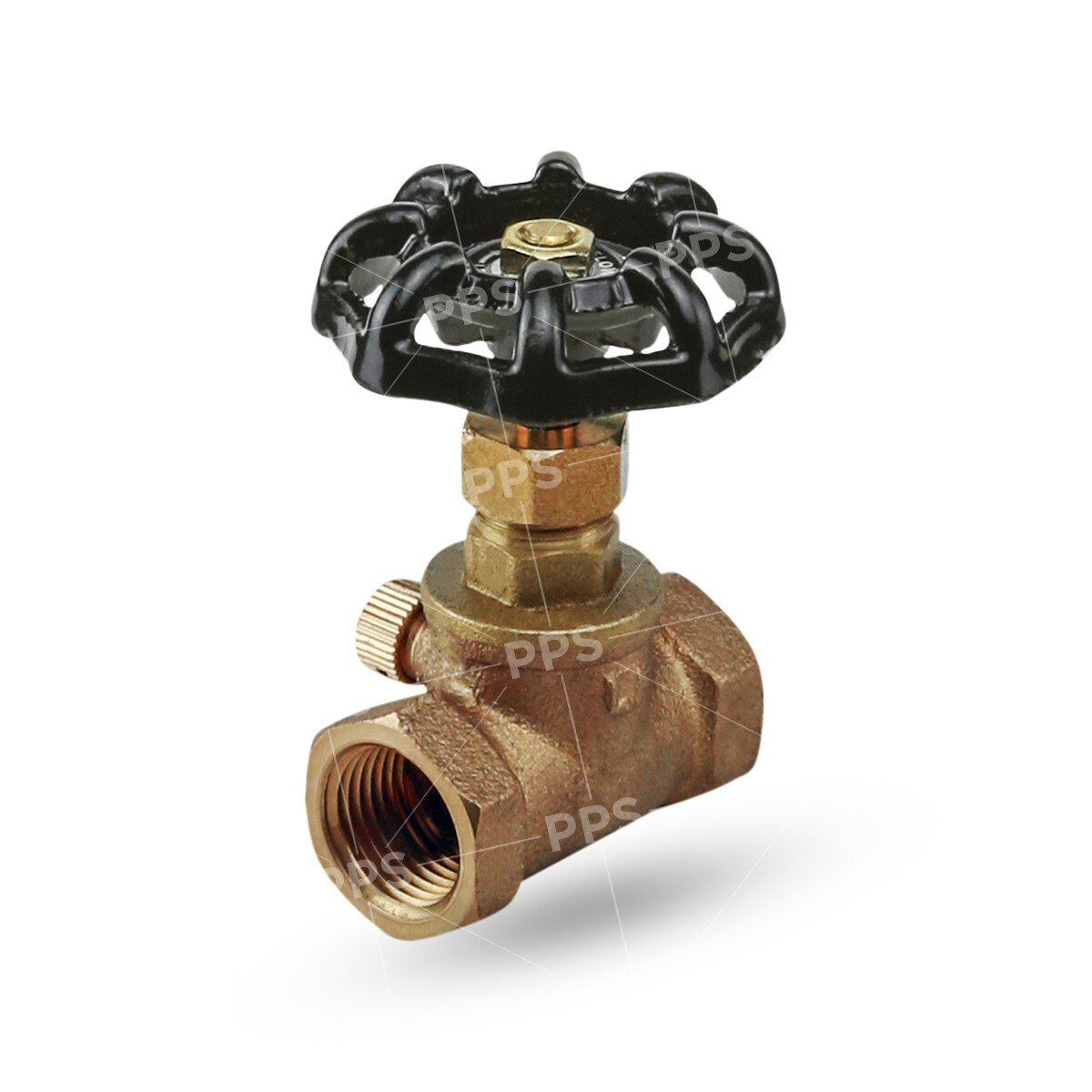 Midline Valve Stop Valve with Drain, Lead Free, FIP Connections, Brass (5 PK) gallery