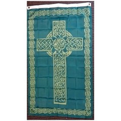 Irish Celtic Cross Polyester 3×5 Foot Flag Ireland St Patrick Banner Catholic