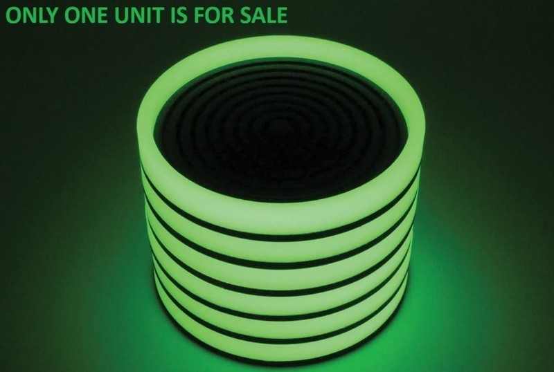 TEC Accessories Embrite LumaRing Coaster With Green Glow Indoor/Outdoor USA MADE gallery