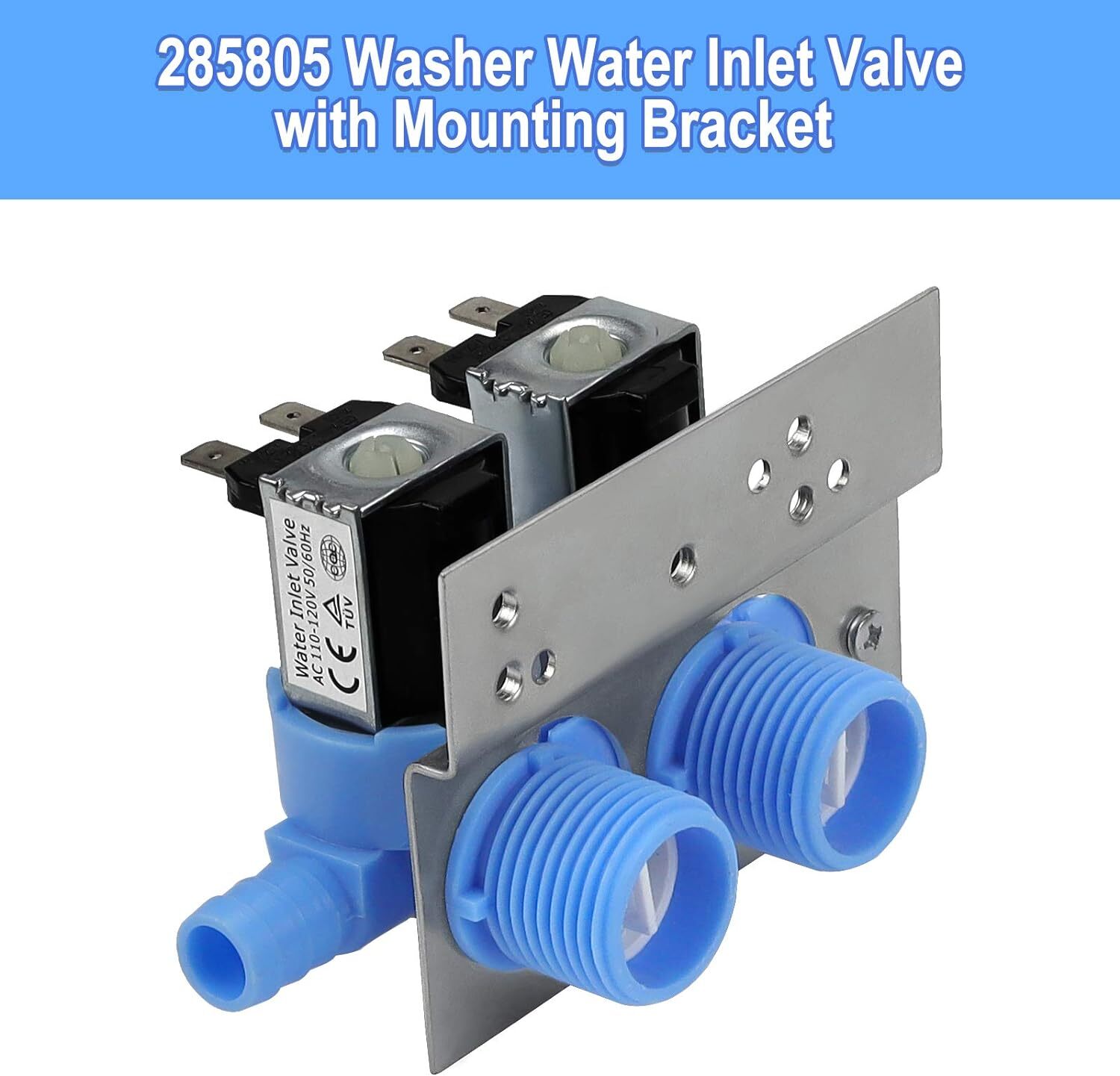 285805 Water Inlet Valve for Whirlpool Kenmore Maytag GE Washer Washing Machine gallery